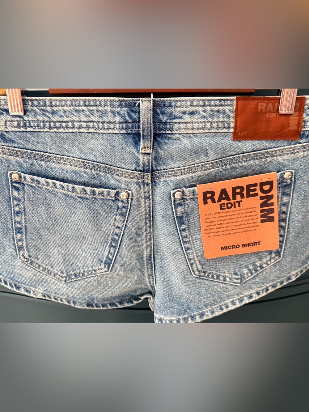 Rare Edit DNM for Pac Sun Light Blue Denim Shorts NWT size 27 (fits like size 4)